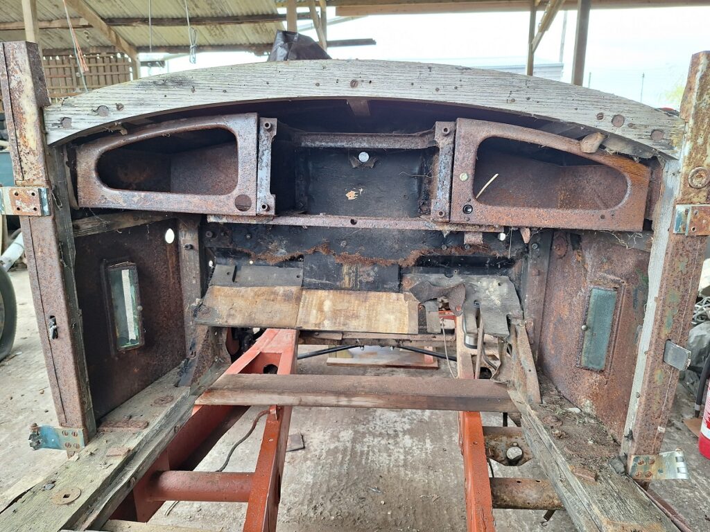 Bulkhead and dash board., this will need to widened to fit our chassis.