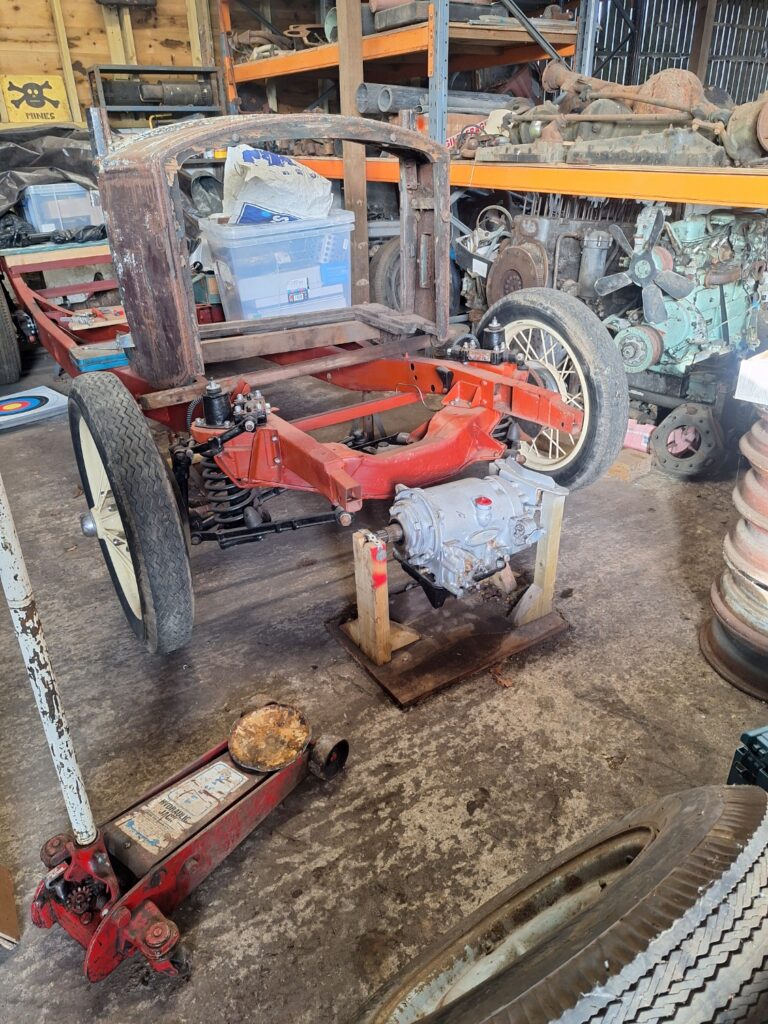 Trial first fit of the Ford wheels