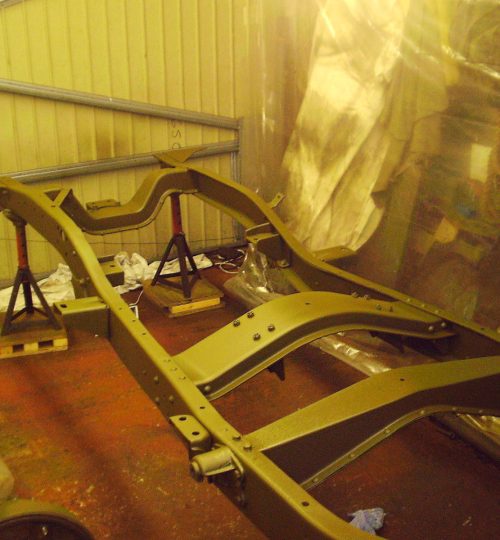 Chassis top coated