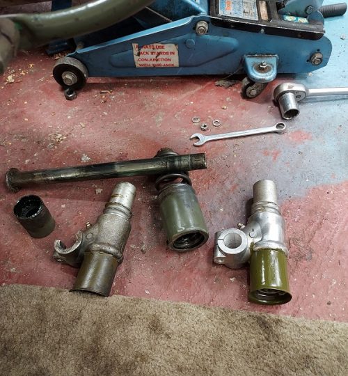 Replacement of axle holder August 21