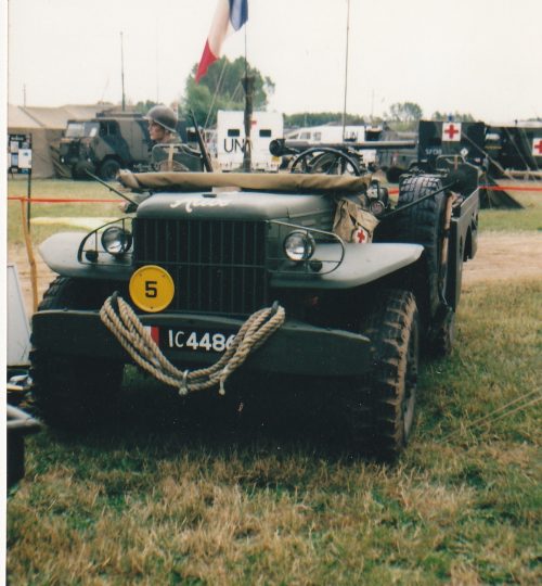 Helping French forces out on a Rolling Thunder display at the War & Peace Show.